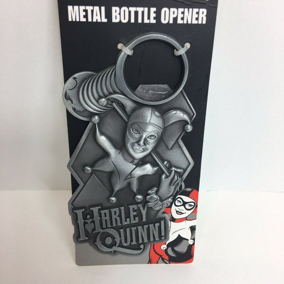 Harley Quinn Metal Bottle Opener DC Comics Batman 5" Superheroes Villains Icup - Picture 11 of 12